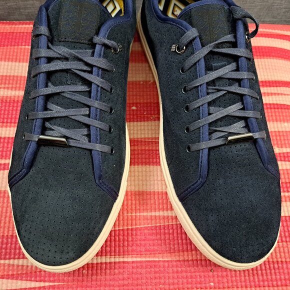 %Size 10 Ted Baker kaliix Mens Suede/Leather Lace-Up Sneaker / A 45 - Picture 14 of 14